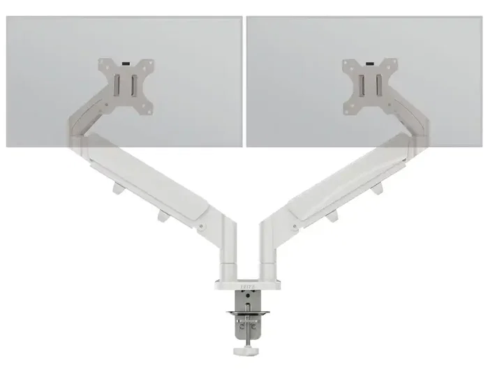 Leitz Brazo para monitor dual Ergo Space Saving gris