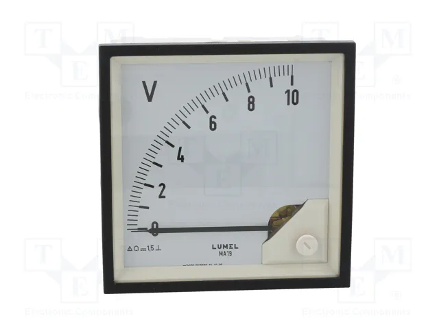 LUMEL Voltímetro Analógico para Panel 0-10V DC Serie MA19