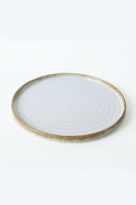 Hermia X00018268 Juego de Platos de Servicio, Gres Cerámico, Blanco, 27 cm (6 Piezas)