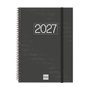 Finocam Agenda Anual 2027 Espiral Basic Year Negro
