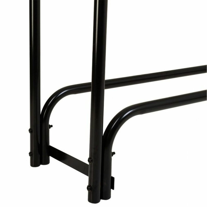 Soporte para Leña Alexandra House Living Negro Hierro 34 x 124 x 124 cm