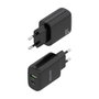 Aisens Cargador GaN 30W con USB-C PD 3.0 y USB-A QC 3.0, Negro A110-0924