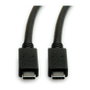 ROLINE Cable USB 3.2 Gen 2 C-C 10Gbit/s 100W Negro 0,5m
