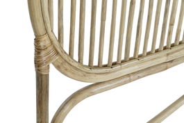 DKD Home Decor Cabecero Cama Urban Natural Ratán 180 cm para Cama 150-180 cm 4x128x180 cm