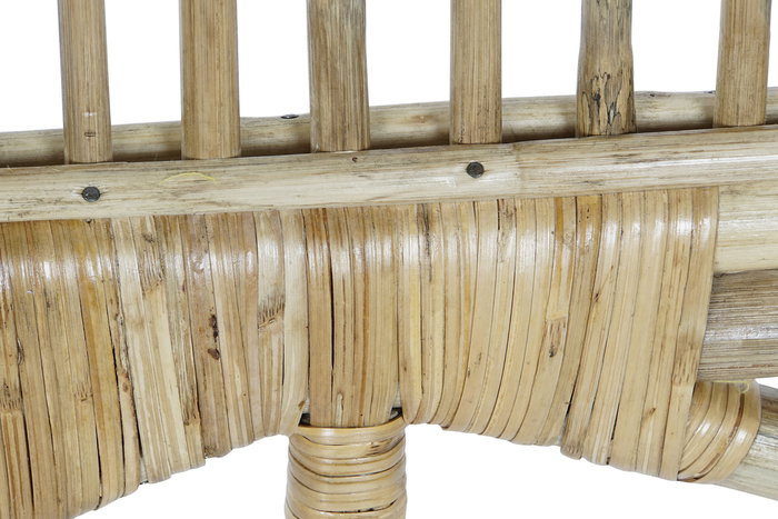 DKD Home Decor Cabecero Cama Urban Natural Ratán 180 cm para Cama 150-180 cm 4x128x180 cm