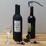 The Concept Factory Estuche Botella Emotion 5 Piezas Vino Sacacorchos Tapón Vertedor Collarín Antigoteo Descapsulador