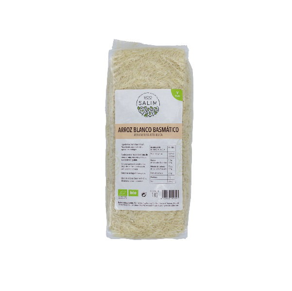 ECO SALIM Arroz Basmático Blanco 1kg Bio Vegan