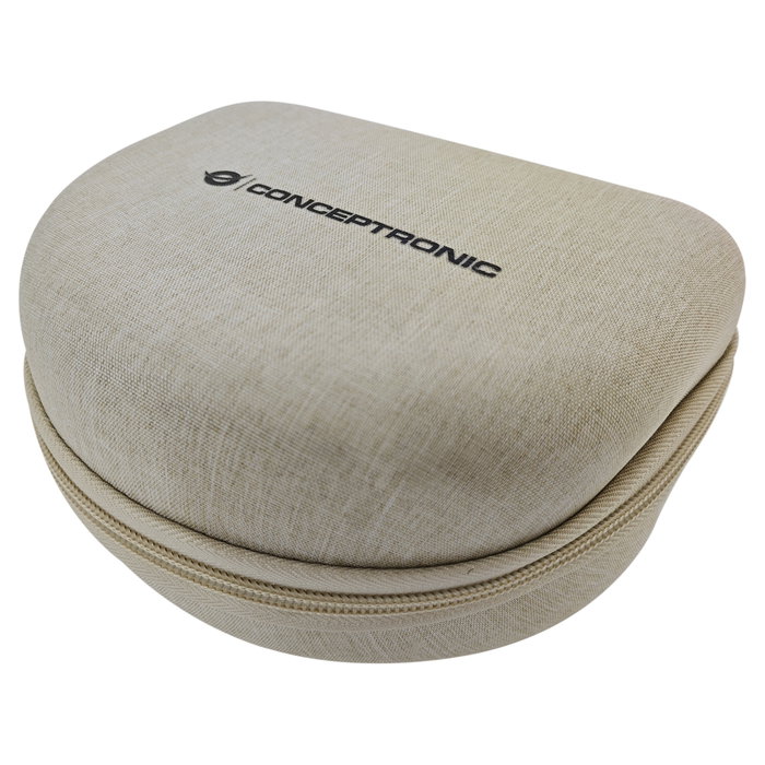 Conceptronic ALVAH02C Auriculares Inalámbricos con Cancelación de Ruido, Crema