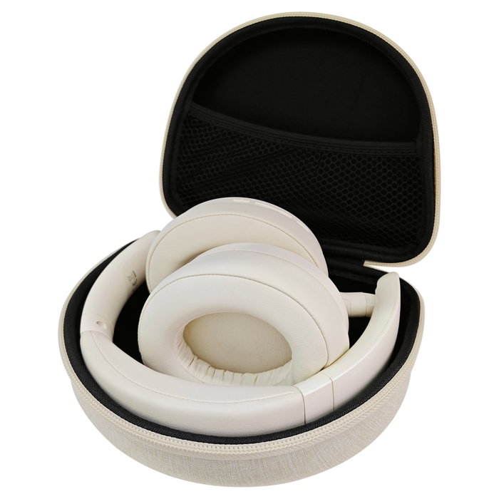 Conceptronic ALVAH02C Auriculares Inalámbricos con Cancelación de Ruido, Crema
