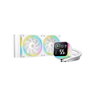 DeepCool LQ240 White Kit de refrigeración líquida con radiador de 240 mm y ventiladores de 12 cm