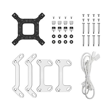 DeepCool LQ240 White Kit de refrigeración líquida con radiador de 240 mm y ventiladores de 12 cm