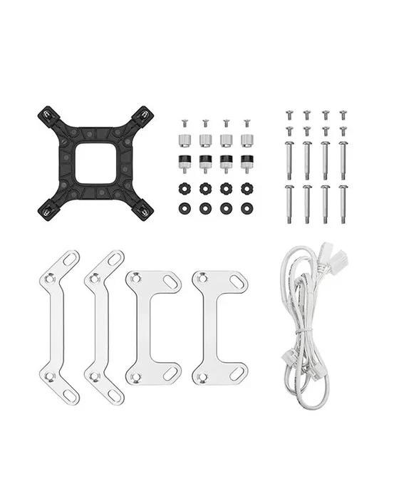 DeepCool LQ240 White Kit de refrigeración líquida con radiador de 240 mm y ventiladores de 12 cm
