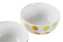 DKD Home Decor Set de 12 Cuencos de Porcelana para Frutas, Surtido de Colores