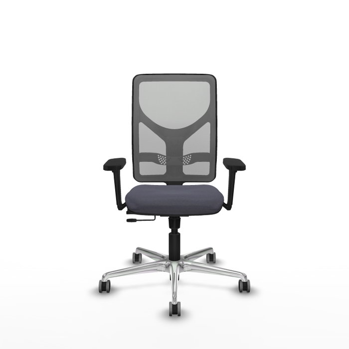 PIQUERAS Y CRESPO Silla de oficina Motilla con mecanismo Sincro/Traslack, Gris
