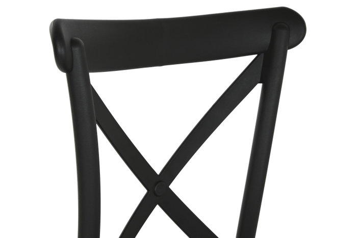 DKD Home Decor Silla Crossback Negra Apilable