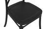 DKD Home Decor Silla Crossback Negra Apilable