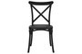 DKD Home Decor Silla Crossback Negra Apilable
