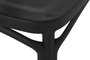 DKD Home Decor Silla Crossback Negra Apilable