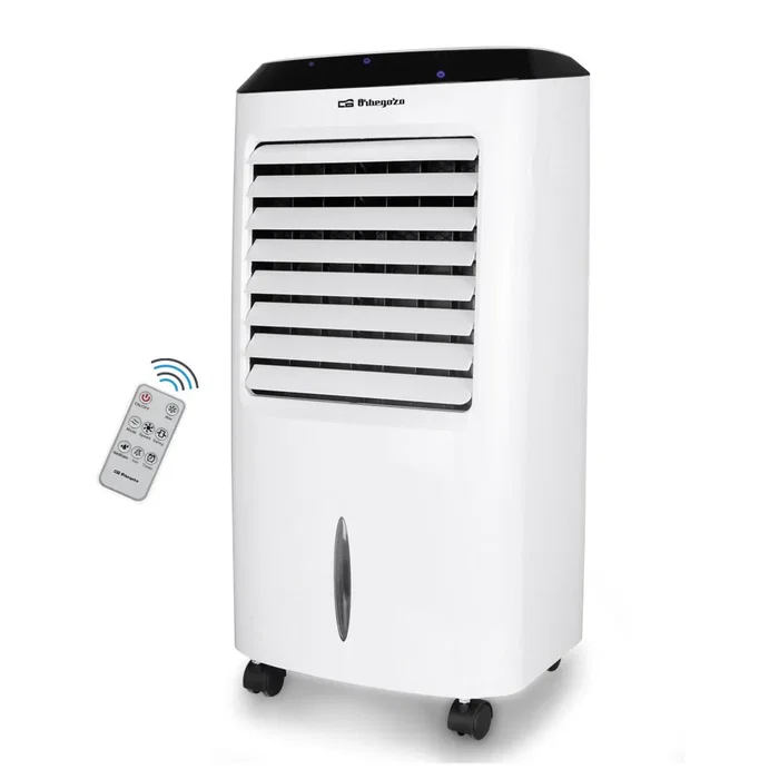 Orbegozo AIR 52 Climatizador Evaporativo Móvil, 3 en 1 (Climatizador, Humidificador, Purificador) 65W, 3 Velocidades, Mando a Distancia, Depósito 10L