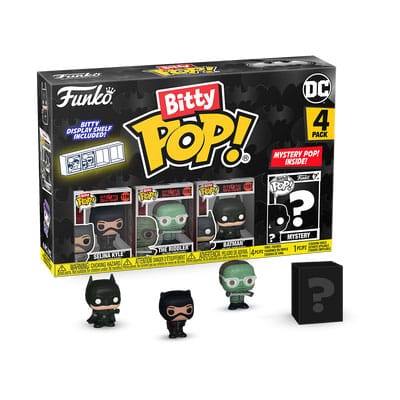 FUNKO Pack de 4 figuras Bitty POP! DC Comics Batman Selina Kyle / Catwoman 85th Anniversary FUNKO Pack de 4 figuras Bitty POP! DC Comics Batman Selina Kyle / Catwoman 85th Anniversary