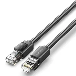 Vention Cable de Red Ethernet RJ45 UTP Cat.6 1 Metro Negro - Cable LAN 1000Mbps para Juegos, Streaming y Oficina