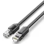Vention Cable de Red Ethernet RJ45 UTP Cat.6 1 Metro Negro - Cable LAN 1000Mbps para Juegos, Streaming y Oficina