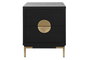 DKD Home Decor Mesita De Noche Oriental Negro Dorado 40 x 50 x 40 cm