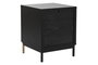 DKD Home Decor Mesita De Noche Oriental Negro Dorado 40 x 50 x 40 cm