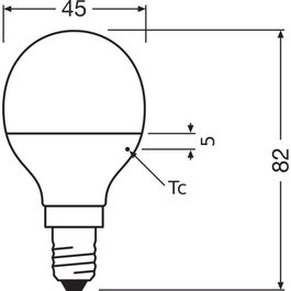 Ledvance/Osram Bombilla LED Classic E14 4,9W 470Lm 2700K