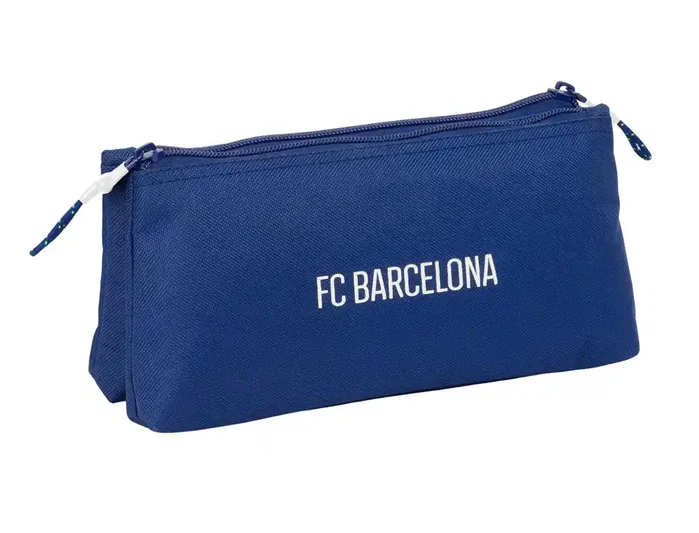 Safta Neceser Pequeño Doble F.C. Barcelona Navy Blue 22x10x8cm