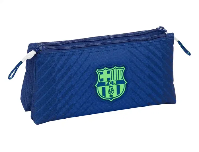 Safta Neceser Pequeño Doble F.C. Barcelona Navy Blue 22x10x8cm