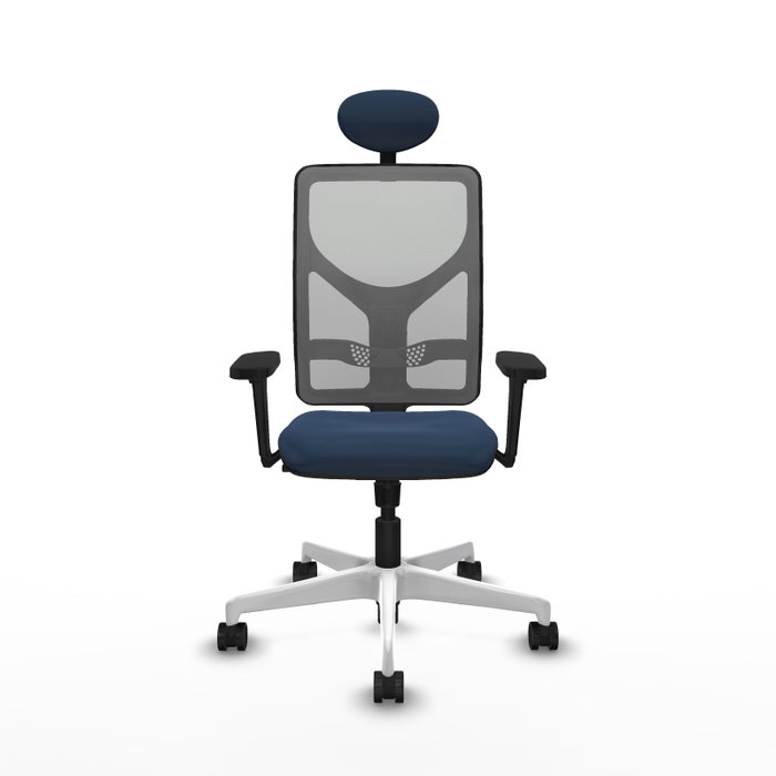 PIQUERAS Y CRESPO Silla de oficina Motilla con Mecanismo Sincro, Azul marino y Gris PIQUERAS Y CRESPO Silla de oficina Motilla con Mecanismo Sincro, Azul marino y Gris