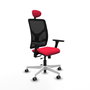 PIQUERAS Y CRESPO Silla de oficina Motilla Rojo/Negro con mecanismo Sincro/Traslack