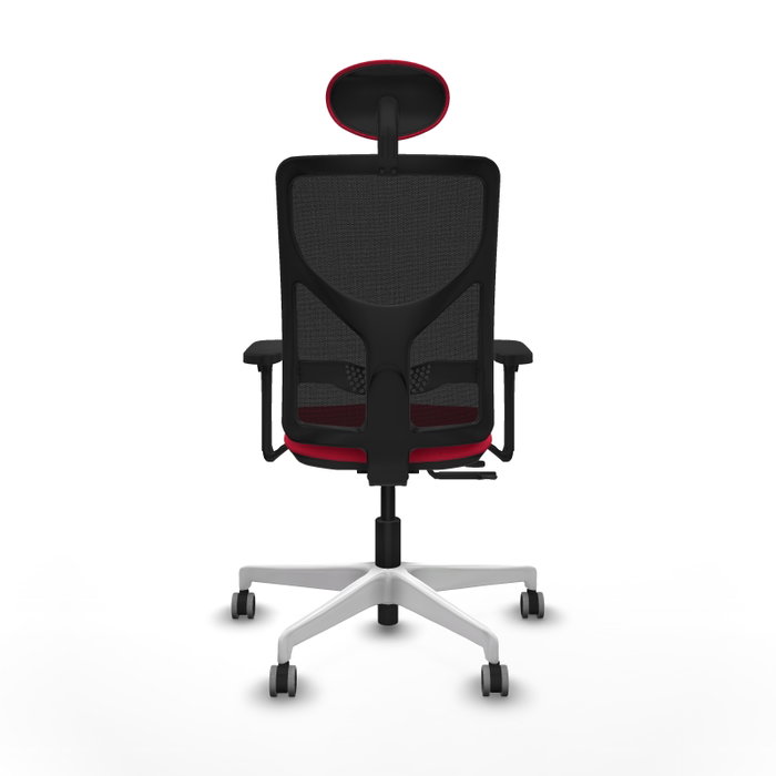 PIQUERAS Y CRESPO Silla de oficina Motilla Rojo/Negro con mecanismo Sincro/Traslack