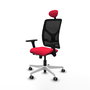 PIQUERAS Y CRESPO Silla de oficina Motilla Rojo/Negro con mecanismo Sincro/Traslack