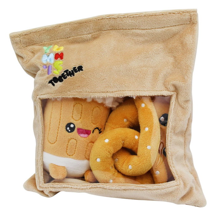 Joy Toy (IT) Pack de 2 peluches Yummis Together Pretzel & Beer en Bolsa para Llevar 21 cm