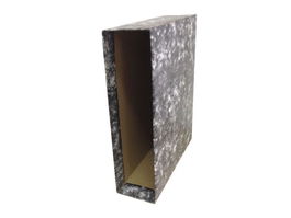 Unisystem Cajetín Para Archivador Palanca Novoclas 65 mm A4 Cartón Forrado Negro