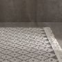 Ixia Alfombra Decorativa Tejida Blanco-Negro 160 x 230 cm