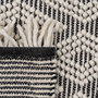 Alfombra Blanco-Negro Tejido Decoración 160 X 230 cm