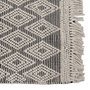 Alfombra Blanco-Negro Tejido Decoración 160 X 230 cm