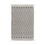Alfombra Blanco-Negro Tejido Decoración 160 X 230 cm
