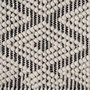 Alfombra Blanco-Negro Tejido Decoración 160 X 230 cm