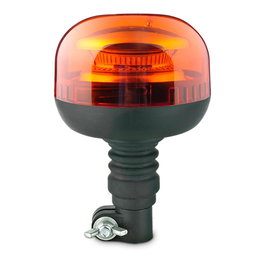 Boxmind BM203WL Faro Rotativo Tubular LED Naranja, 12-24V DC, IP65, 3 Funciones, 45 LEDs, Base Flexible DIN, Medidas 133 x 133 x 200 mm