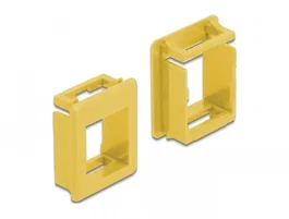 DeLOCK Soporte Keystone para carcasas, 4 unidades, Amarillo