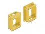 DeLOCK Soporte Keystone para carcasas, 4 unidades, Amarillo