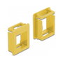 DeLOCK Soporte Keystone para carcasas, 4 unidades, Amarillo