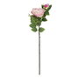 Flor Rosa Rosa Pvc-Tejido Decoración 69 cm (Set de 24)