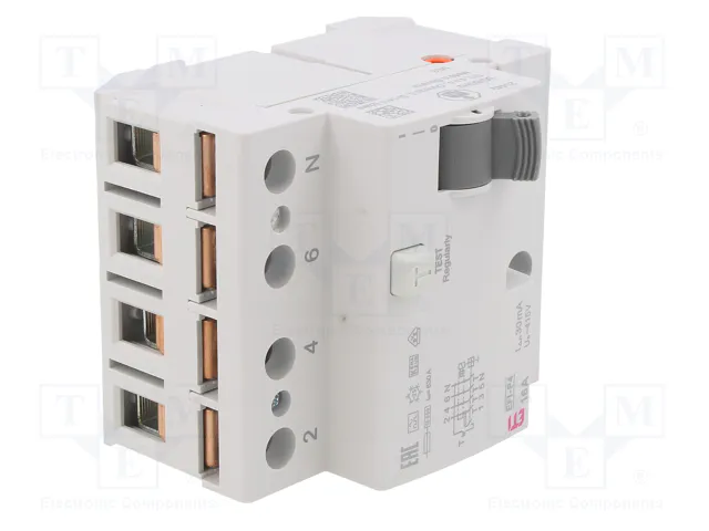 ETI POLAM Interruptor diferencial EFI 4 polos 16A 30mA