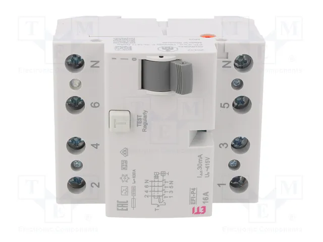 ETI POLAM Interruptor diferencial EFI 4 polos 16A 30mA