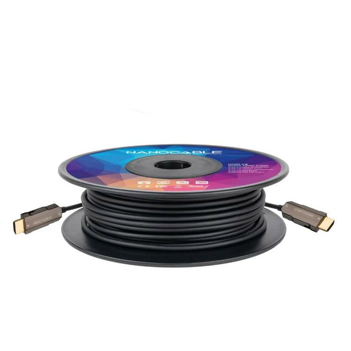 Nanocable Cable HDMI V2.0 AOC 4K@60Hz 18Gbps 30m Negro